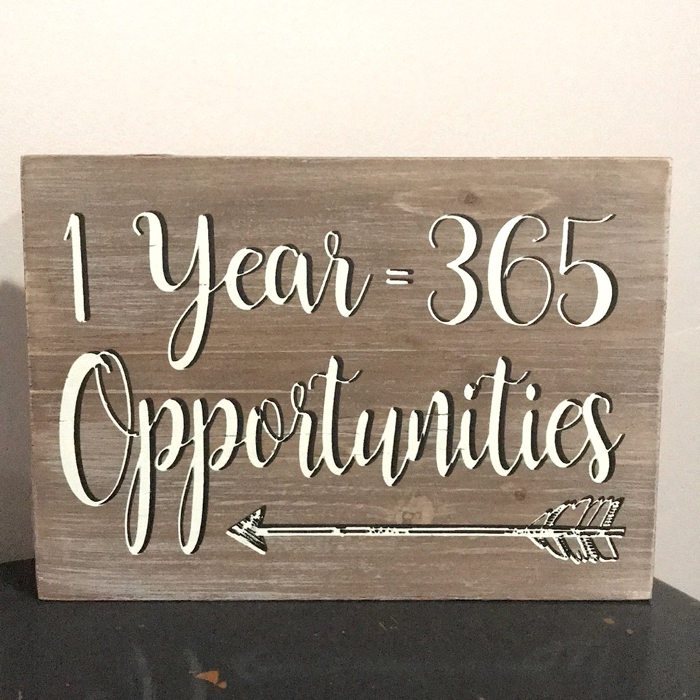 Wooden sign